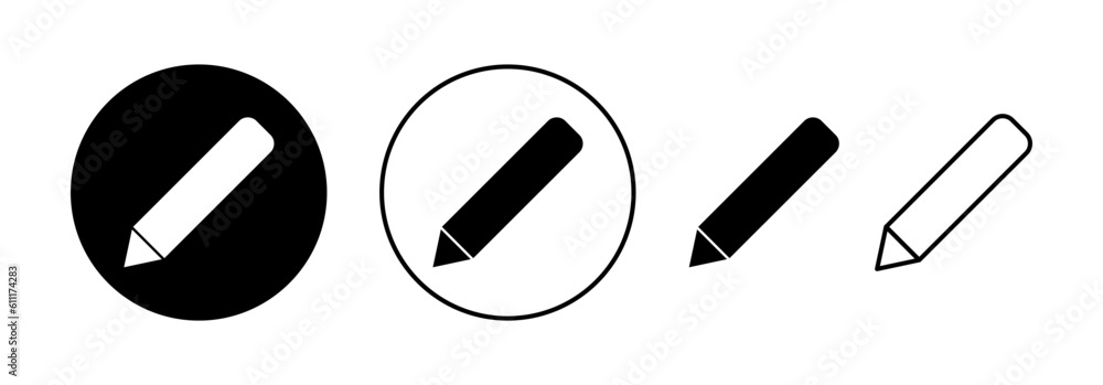 Pencil icon vector for web and mobile app. pen sign and symbol. edit icon vector Pencil icon vector for web and mobile app. pen sign and symbol. edit icon vector