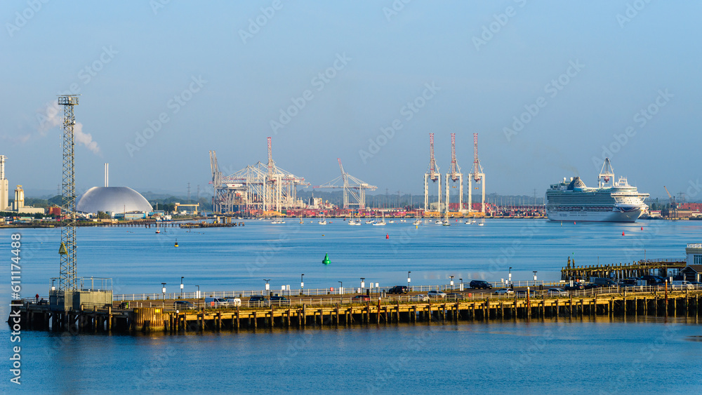 Fototapeta premium Mayflower Cruise Terminal and Docks in Southampton, Hampshire, England