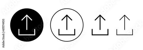 Free Download Upload icon vector for web and mobile app. load data sign and symbol - GFXLoad