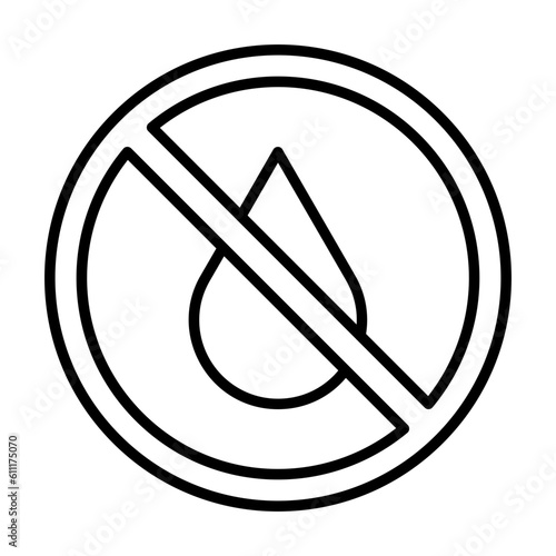 Free Download No Water Icon - GFXLoad