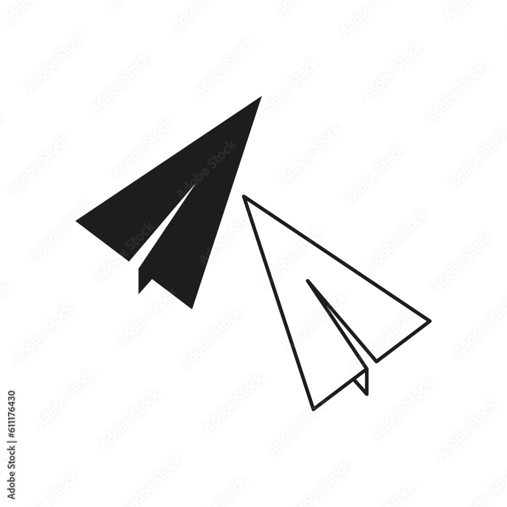 sending message icon, paper plane sign. Vector illustration. Stock image. sending message icon, paper plane sign. Vector illustration. Stock image.