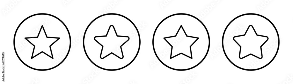 Star Icon set illustration. rating sign and symbol. favourite star icon Star Icon set illustration. rating sign and symbol. favourite star icon