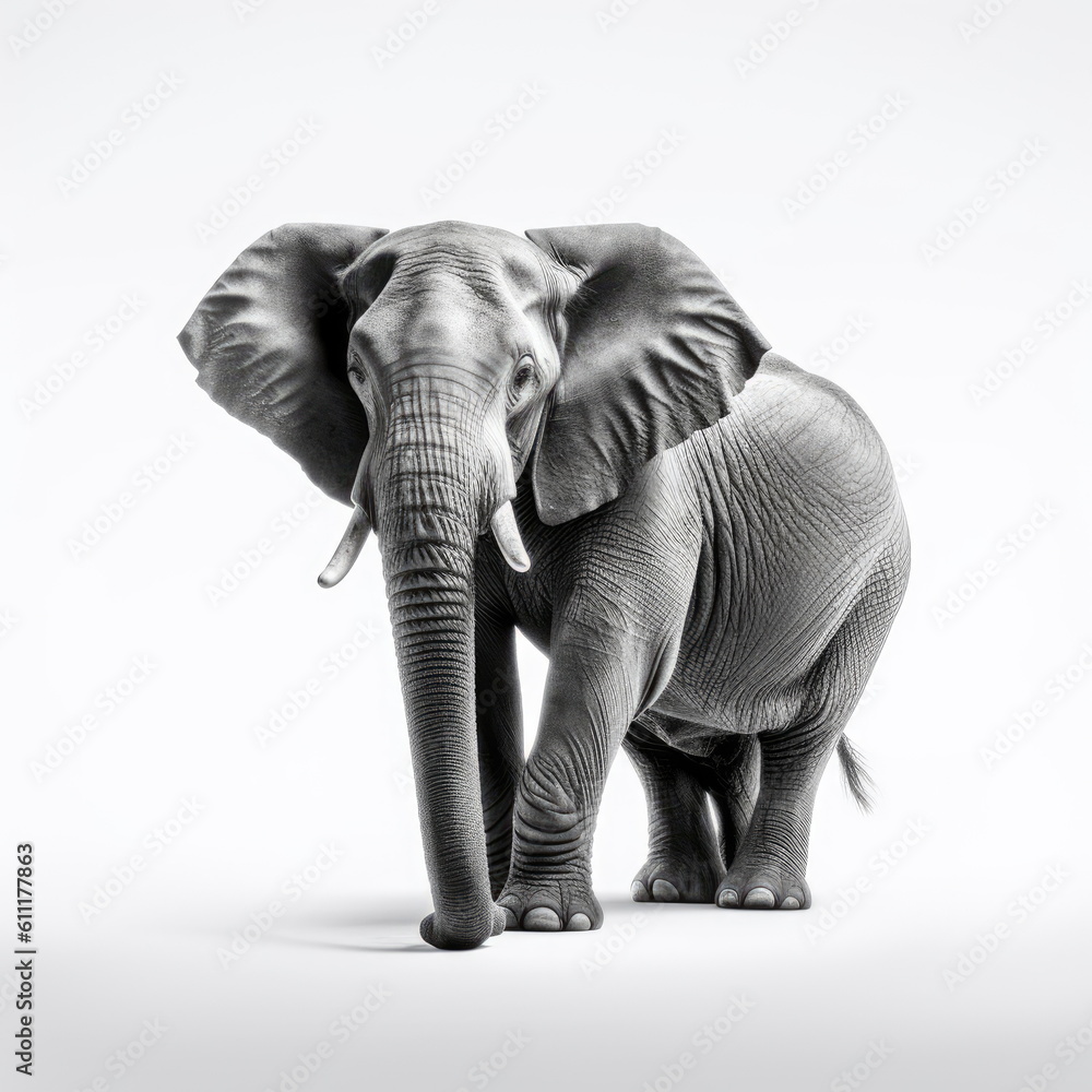 Obraz premium elephant on white background