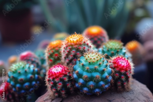 cactus with nature background, close up