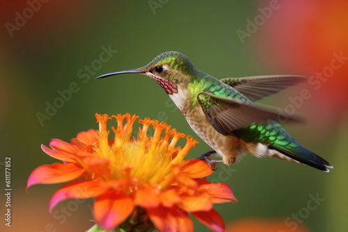 Hummingbird flying © waranyu