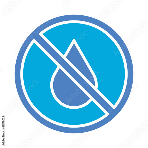 Free Download No Water Icon - GFXLoad