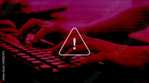 cyber crime hacker alert , security awareness photo