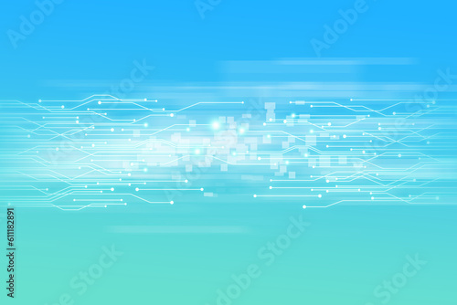 半導体イメージ ブルーグラデーション