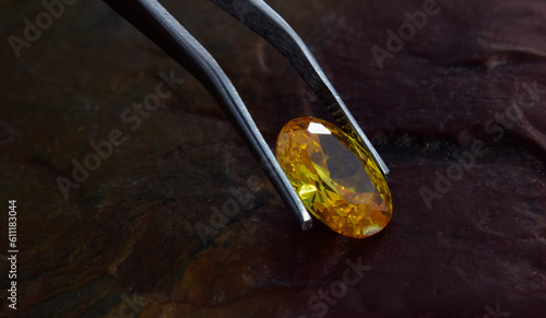  Yellow diamonds that are rare, expensive.