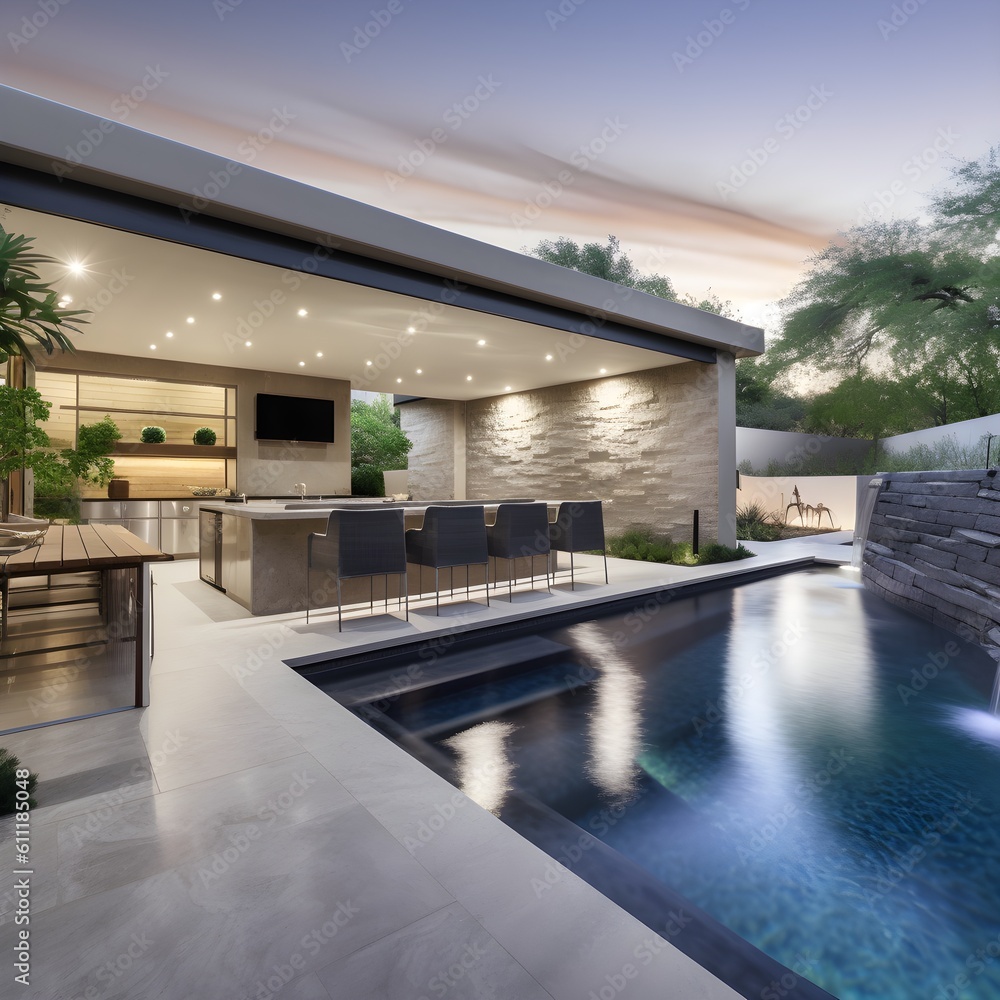 Set of beautiful custom swimming pool designs that depict gorgeous ...
