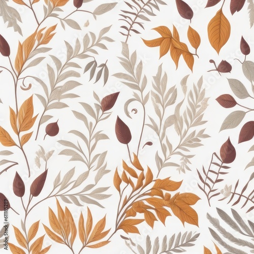 Illustration pattern abstract background of autumn leaves