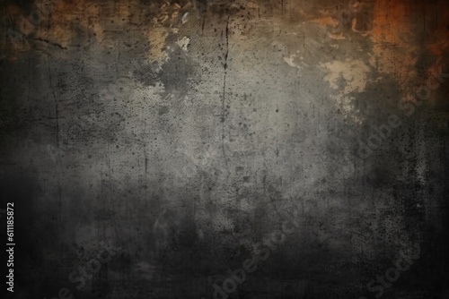 Dark grunge background with scratches created with Generative AI technology