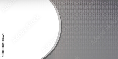 銀色グラデーションの和柄背景　幾何学模様の背景素材