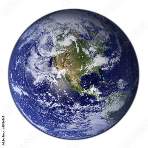 Fototapeta Naklejka Na Ścianę i Meble -  Globe earth on transparent background png