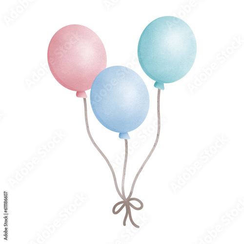 Pastel balloons