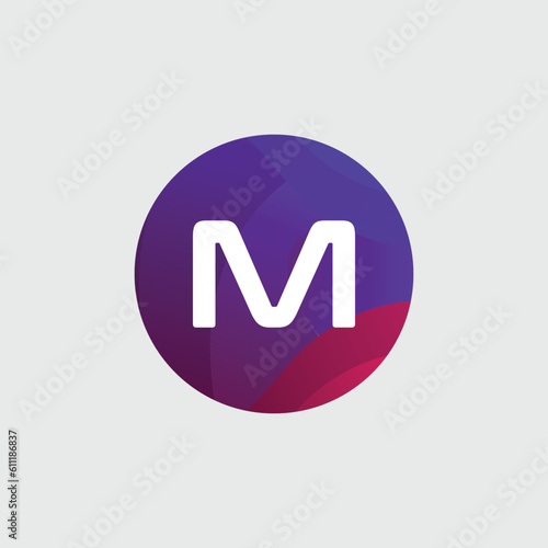 M logo Colorful Vector Design. Icon Concept. Abstract modern