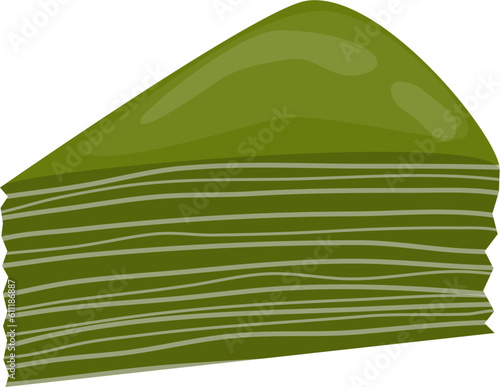 Matcha mille crepe Cake