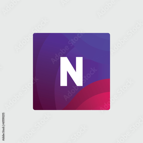 Free Download N logo Colorful Vector Design. Icon Concept. Abstract modern - GFXLoad