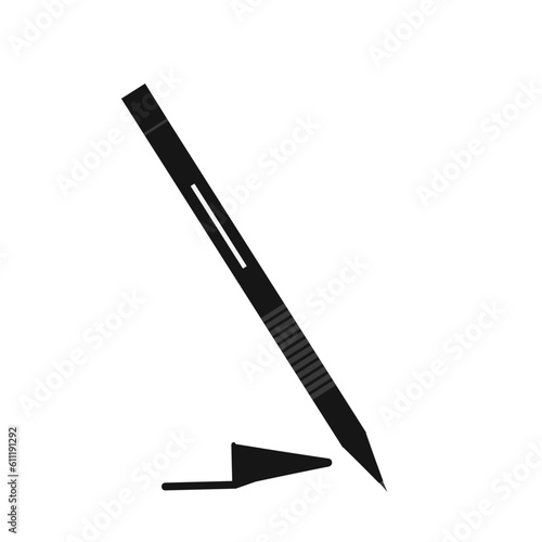 ballpoint pen hand drawn stationery vector