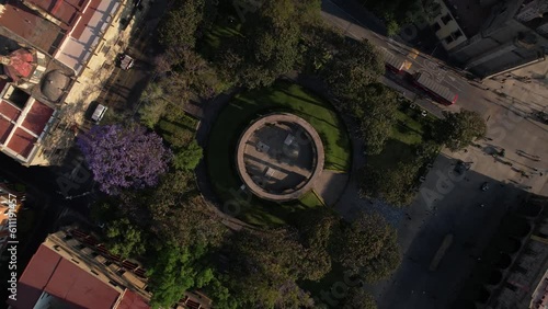 Guadalajara Aerial Top Down Spin and Rise from Jalisciences Park photo