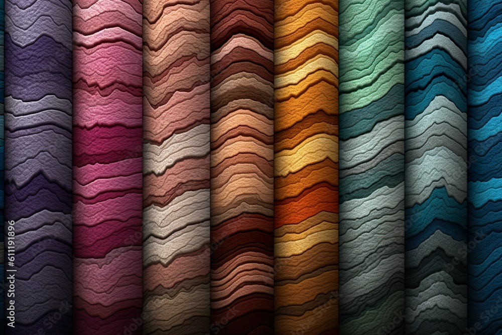 Stack of Colorful Fabric Stack of Colorful Fabric