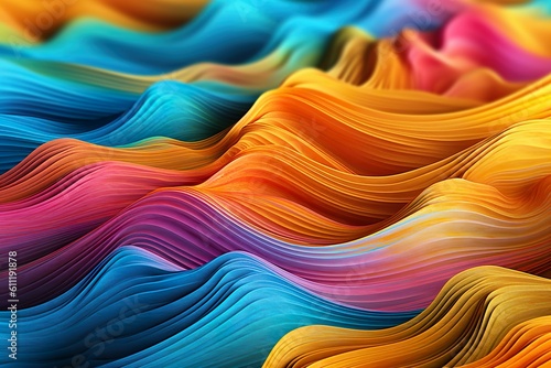 Abstract Colorful Background with Waves 2