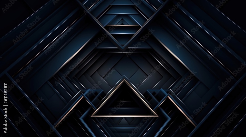 0699. Dark Night Line Abstract Geometric Background. Generative AI 0699. Dark Night Line Abstract Geometric Background. Generative AI