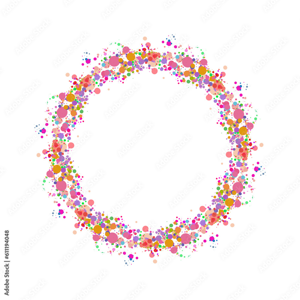 Round floral frame for your design.Floral frame wreaths for wedding invitations.