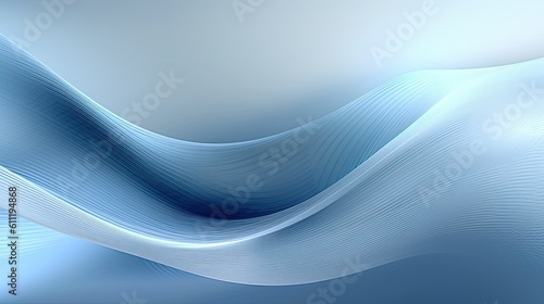 0845. Light Blue and Silver Digital Wave Background. Generative AI