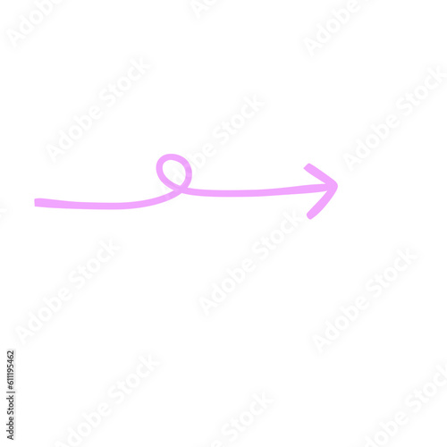 swirly arrow line icon