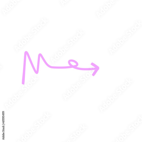 swirly arrow line icon