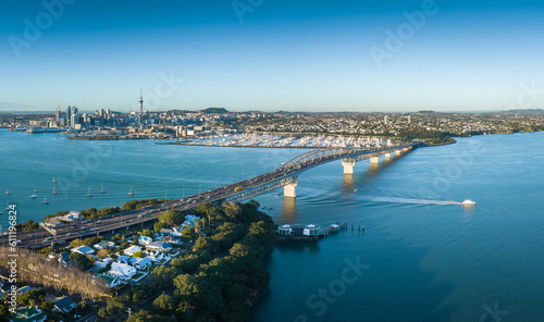 Auckland City Skyline - Sunrise - New Zealand 