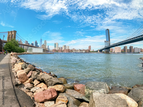 impressive view from Dumbo, New York 