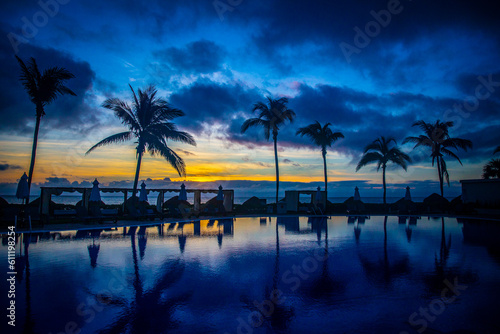 Resort sunrise in Mexico