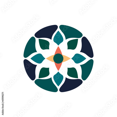 psychotherapy clinic minimalist flower startup company logo vector illustration template design
