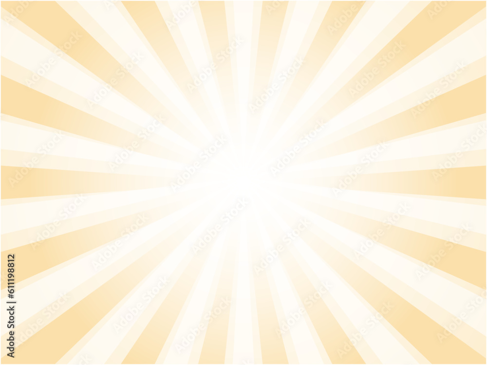 眩しく光り輝く太陽光線風の集中線背景素材_オレンジ 眩しく光り輝く太陽光線風の集中線背景素材_オレンジ