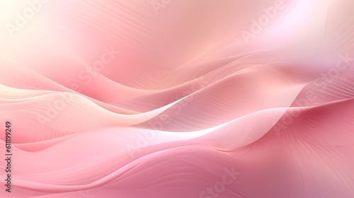 1191. Soft Pink and Pearl Digital Wave Background. Generative AI