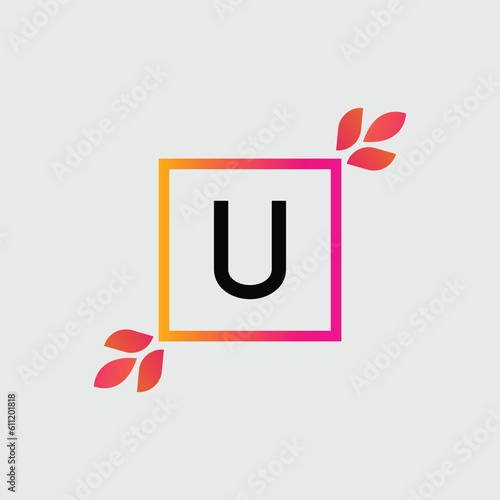 U logo Colorful Vector Design. Icon Concept. Abstract modern