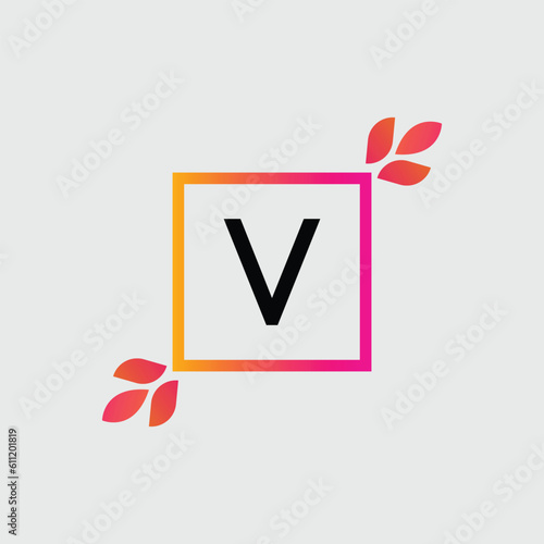 V logo Colorful Vector Design. Icon Concept. Abstract modern