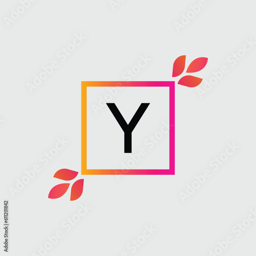 Y logo Colorful Vector Design. Icon Concept. Abstract modern
