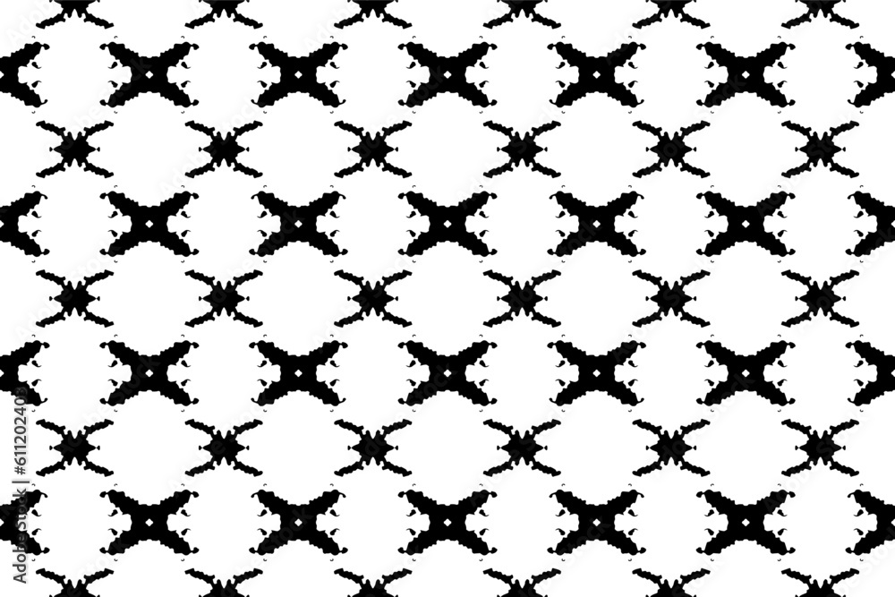 Naklejka premium Seamless batik pattern,geometric tribal pattern,it resembles ethnic boho,aztec style,ikat style.luxury decorative fabric pattern for famous banners.designed for use fabric,curtain,carpet,Batik