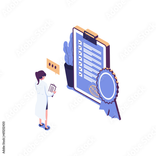 high quality sign flat style isometric illustration vector design