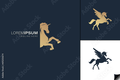 Golden Logo Set Design