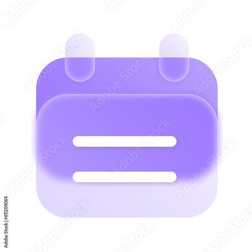 Calendar Glassmorphism Icons and Symbol Png Svg Illustrator	