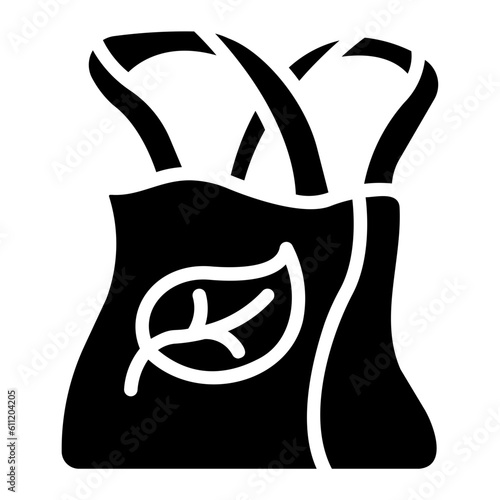 ecologic bag Solid icon