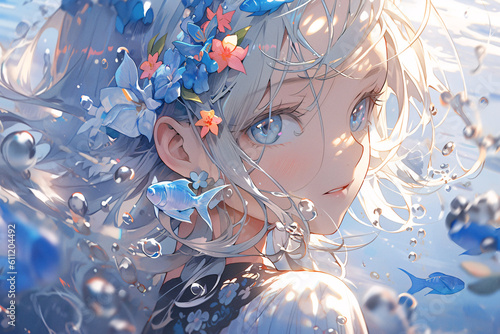 Illustration of beautiful women in ancient costumes and national trends, ancient and beautiful girls, classical and traditional characters