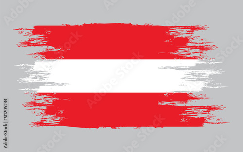 Austrian flag template brush vector illustration