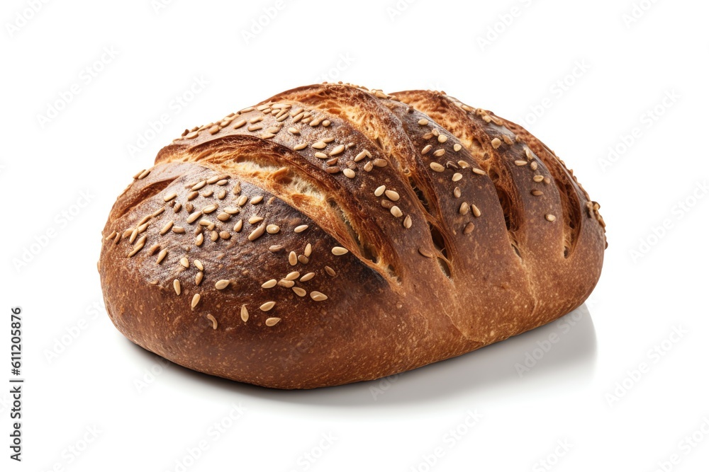 A loaf of rye bread. generative AI A loaf of rye bread. generative AI