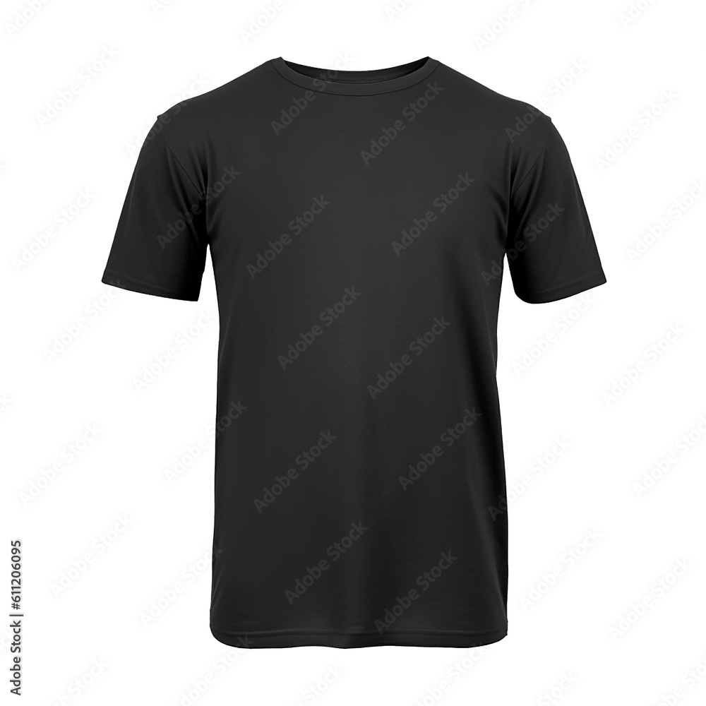 Black t-shirt transparent png (Generative AI) Black t-shirt transparent png (Generative AI)