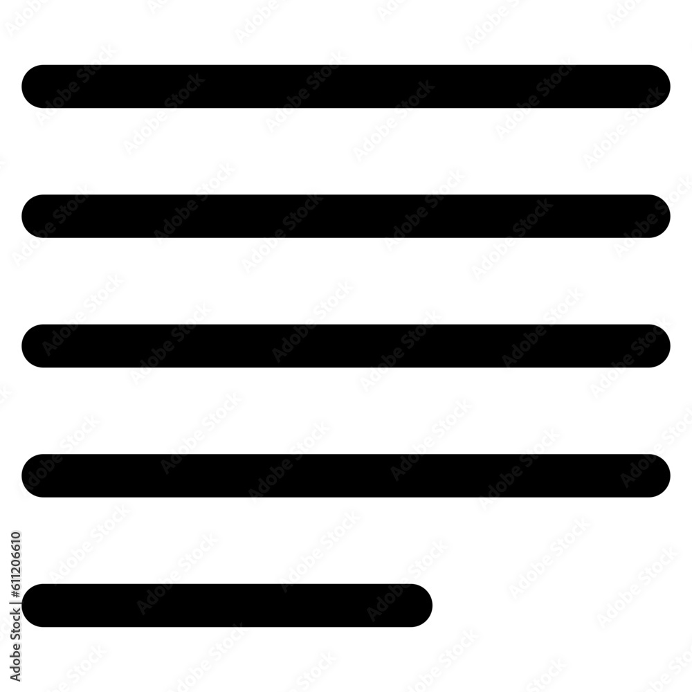 Justify align paragraph icon for text editor Justify align paragraph icon for text editor
